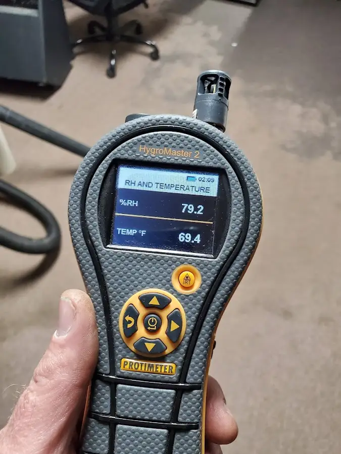 Moisture meter humidity assessment for Mold Remediation & Removal in New Braunfels
